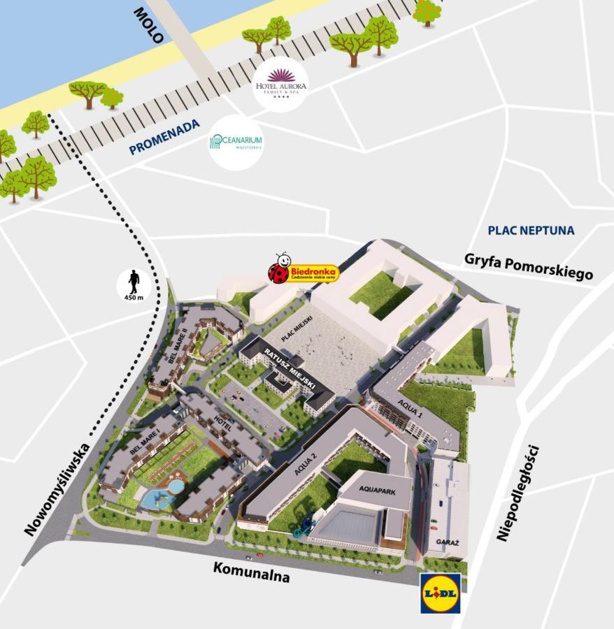 Bel Mare Apartament 128 Z Ogrodkiem Miedzyzdroje Dış mekan fotoğraf
