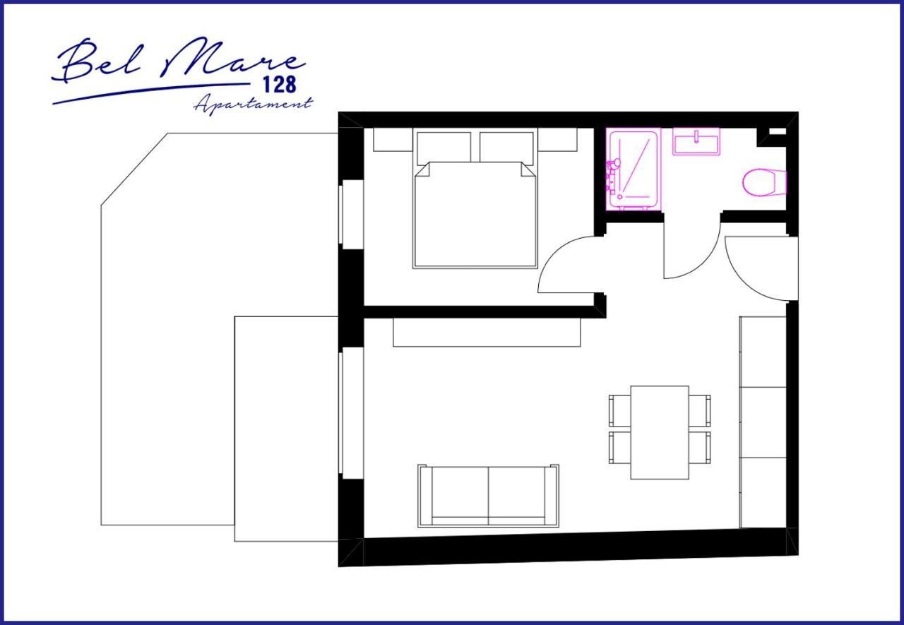 Bel Mare Apartament 128 Z Ogrodkiem Miedzyzdroje Dış mekan fotoğraf